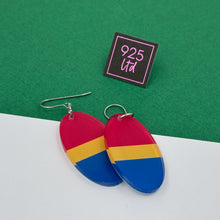 Brisbane Aussie Rules Acrylic Oval Dangles