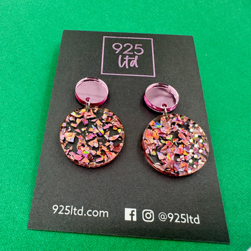 Small Retro Pink Dangles