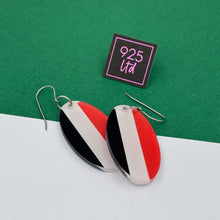 St Kilda Aussie Rules Acrylic Oval Dangles