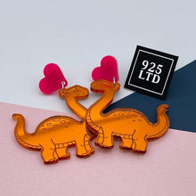 Handmade by 925Ltd Acrylic Earrings “Angie” Apatosaurus Acrylic Dinosaur Dangles