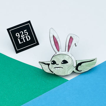 Handmade by 925Ltd Brooches Baby Bunny Acrylic Brooch