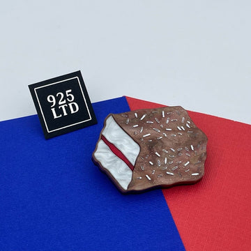 Handmade by 925Ltd Brooches Lamington Acrylic Brooch