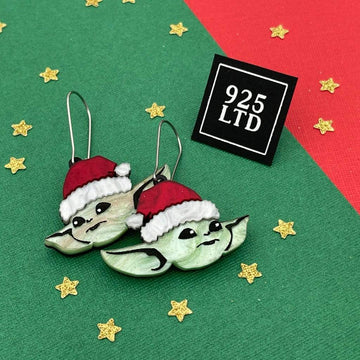 Handmade by 925Ltd Brooches "Santa Baby" Acrylic Dangles
