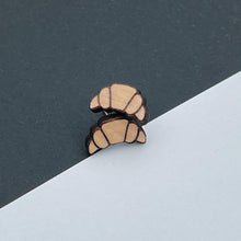 Handmade by 925Ltd Wooden Earrings Surgical Steel Croissant Wooden Earrings